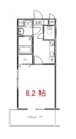 ブリリアント大木Ⅱの物件間取画像